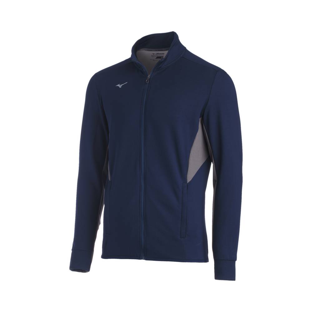 Mizuno Men's Elite Thermal Jacket Navy/Grey (350645-AMK)